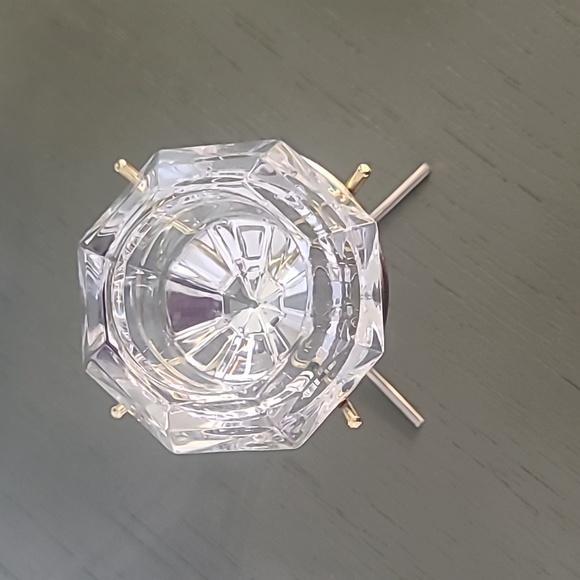 vintage Partylite Bleikristall 24% lead crystal diamond solitaire votive - Picture 3 of 6